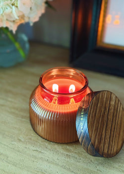 Amber Oak Candle Double Wick