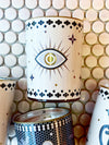 Amber Aura | Mosaic Eye Single Wick Candle thumbnail