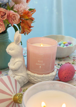 Rose Ganache | Bunny Holder Candle Single Wick