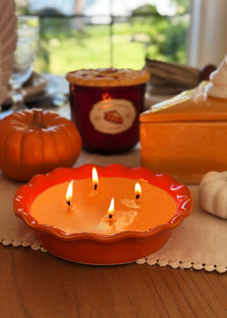 Pumpkin Pie Ceramic Candle 4-Wick