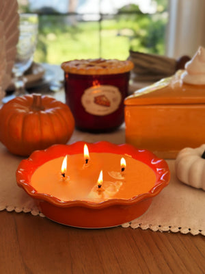 Pumpkin Pie Ceramic Candle 4-Wick