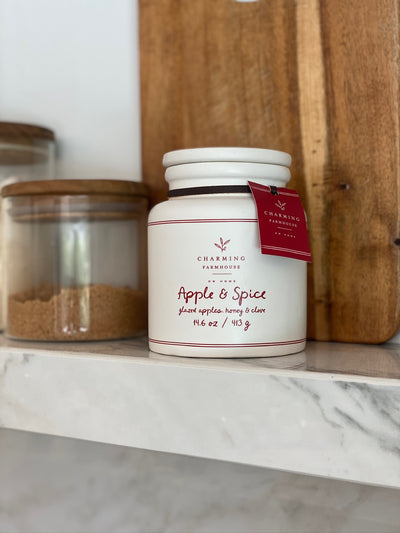Apple & Spice | Ceramic Candle Double Wick