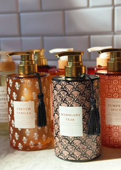 Mahogany Teak Glass Hand Soap