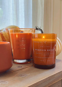 Glazed Pumpkin WOODEN WICK Candle