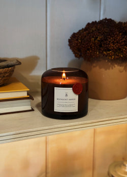 Midnight Amber Single Wick Candle