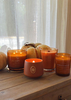  Autumn Pumpkin | Ceramic WOODEN WICK Candle