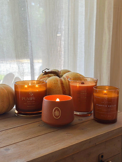  Autumn Pumpkin | Ceramic WOODEN WICK Candle