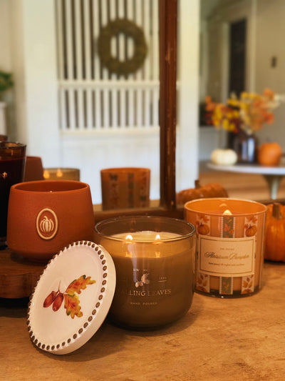 Falling Leaves Double Wick Candle