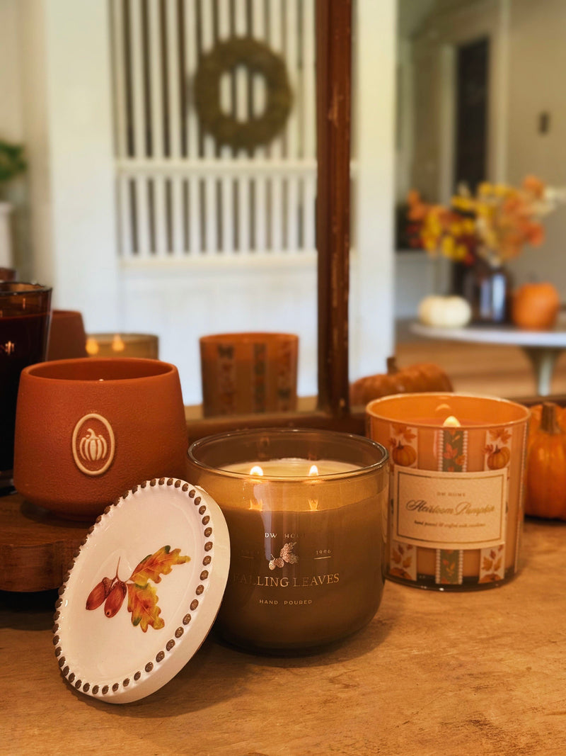 Falling Leaves Double Wick Candle