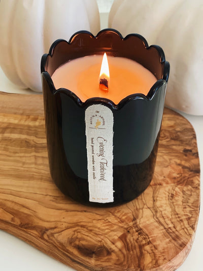 Evening Teakwood Candle Wooden Wick