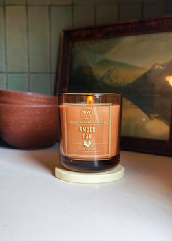 Amber Oak Single Wick Candle