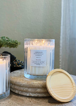 Ambered Patchouli Citrus Candle Double Wick