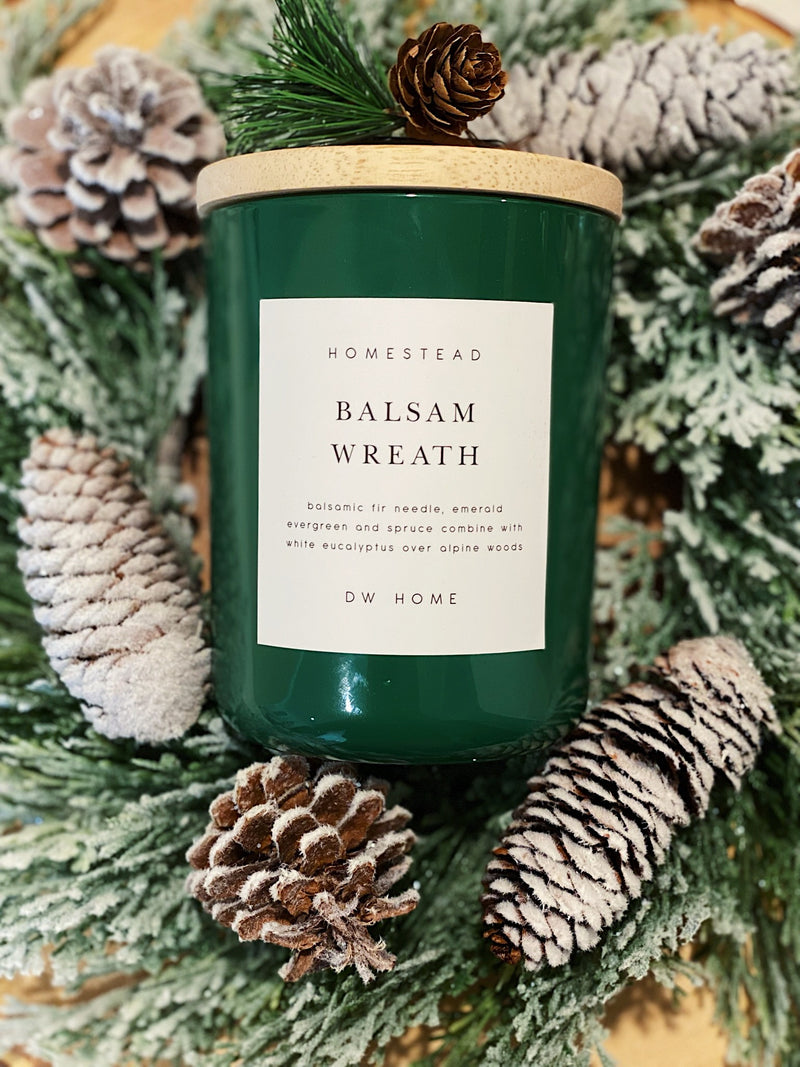 Balsam Wreath Candle Double Wick