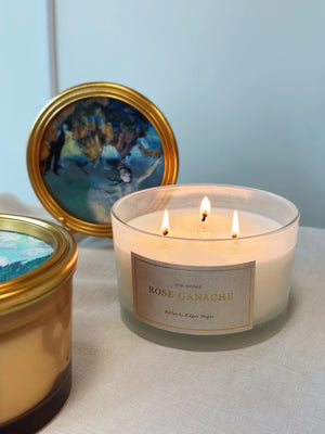 Rose Ganache Candle Triple Wick