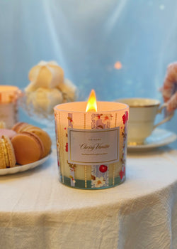 Cherry Vanilla Wooden Wick Candle