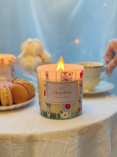 Cherry Vanilla Wooden Wick Candle