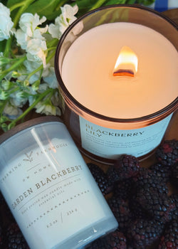 Garden Blackberry Wooden Wick Candle