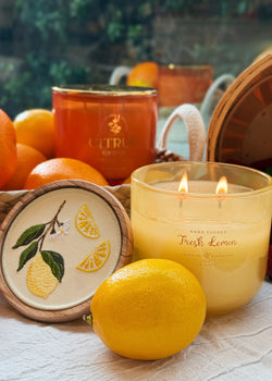 Fresh Lemon Double Wick Candle
