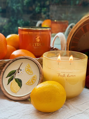 Fresh Lemon Double Wick Candle