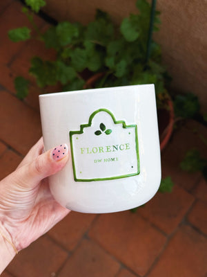 Florence | Ceramic Wooden Wick Candle