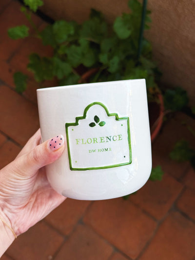 Florence | Ceramic Wooden Wick Candle