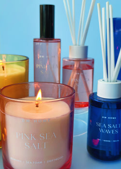 Pink Sea Salt Candle Single Wick