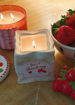 Sweet Strawberry | Ceramic Single Wick