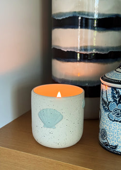Coconut Shore | Ceramic Wooden Wick Candle