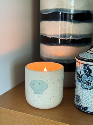 Coconut Shore | Ceramic Wooden Wick Candle