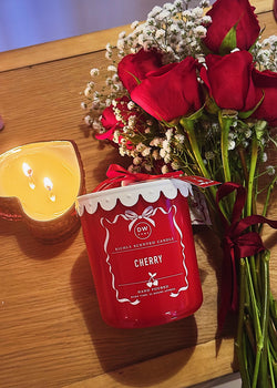 Cherry Candle Single Wick