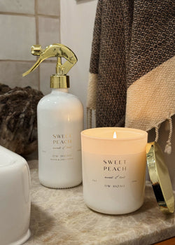 Sweet Peach Single Wick Candle & Room Spray