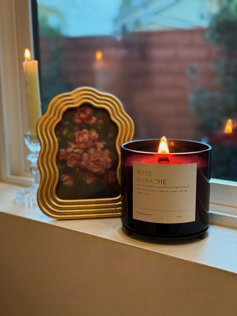 Rose Ganache Candle Wooden Wick