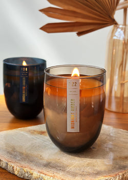 Midnight Amber Wooden Wick Candle
