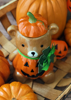 Pumpkin Spice | Bear Ceramic Single Wick Candle