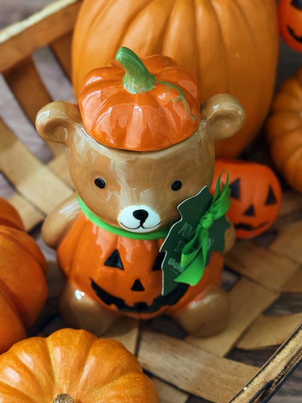 Pumpkin Spice | Bear Ceramic Single Wick Candle