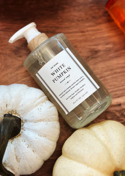 White Pumpkin Glass Hand Soap