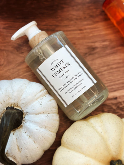 White Pumpkin Glass Hand Soap