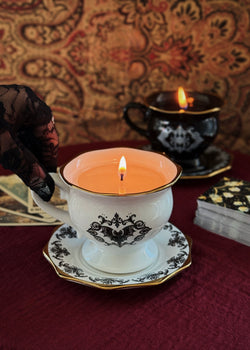 Evening Teakwood | Ceramic Tea Cup Single Wick