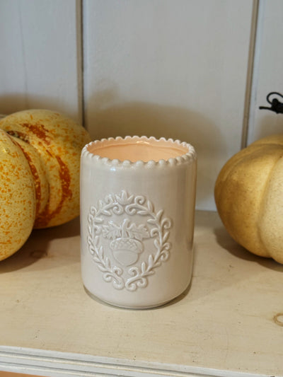  Amber Oak | Ceramic WOODEN WICK Candle