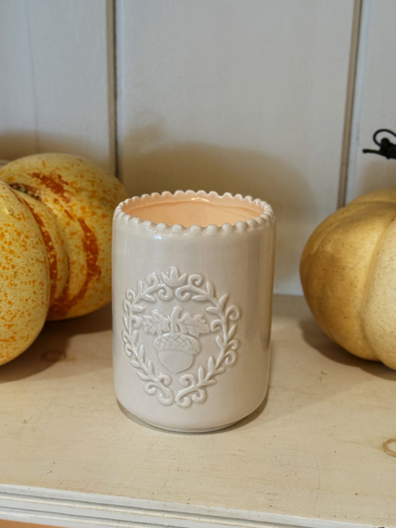  Amber Oak | Ceramic WOODEN WICK Candle