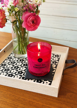 Sweet Pea Pomegranate Candle Single Wick