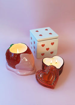 Sweet Strawberry Chocolate Candle Single Wick