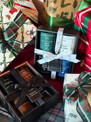 Signature Gentleman's Gift Set | 4-Pack Single Wick Mini Candles