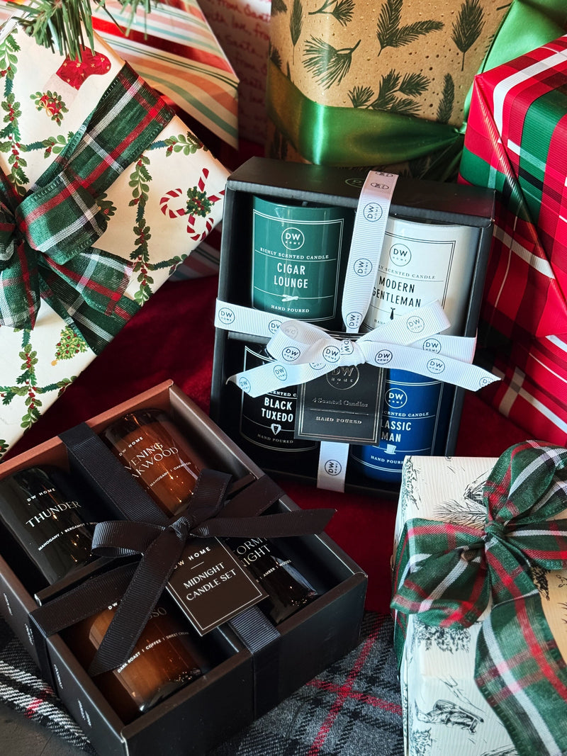 Signature Gentleman's Gift Set | 4-Pack Single Wick Mini Candles