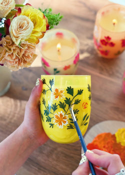 Lemon Leaf Single Candle