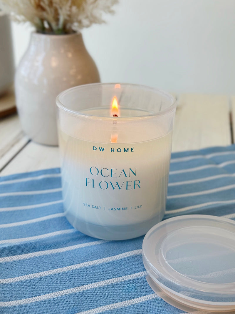 Ocean Flower Single Wick Candle