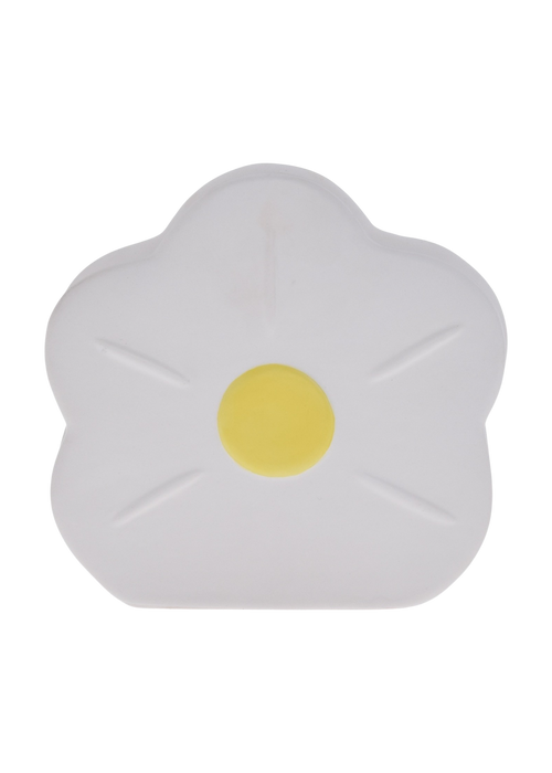 Goodies, white ceramic flower candle