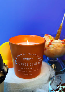 Candy Corn Ice Cream Candle Single Wick