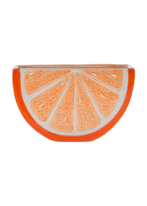 Goodies, ceramic orange fruit wedge candle