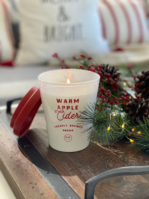 Warm Apple Cider Candle Single Wick